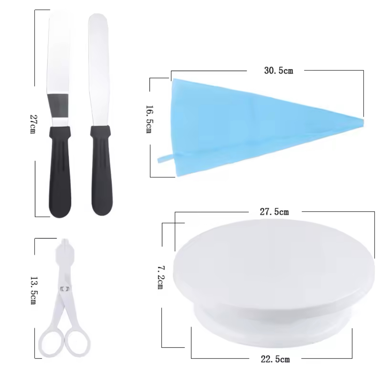 Miniatura 8 de KIT PASTELERO DECORACION 66 PIEZAS